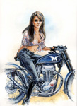 Natalie with Matchless.